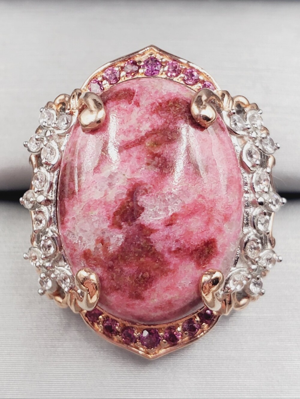 Norwegian Thulite Rose Gold | Platinum | 925 Sterling Silver Statement Ring